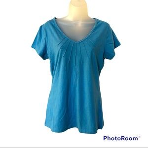 NWT 212 New York Blue V-Neck Spark Tee - Size Medium